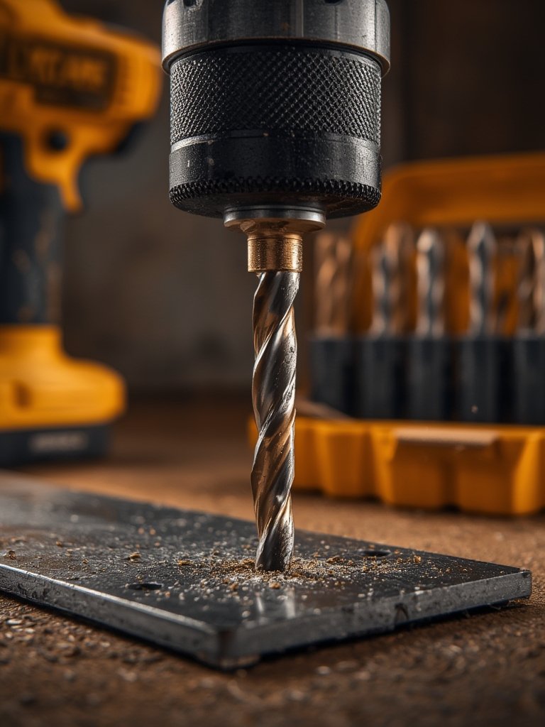 drill bits in action