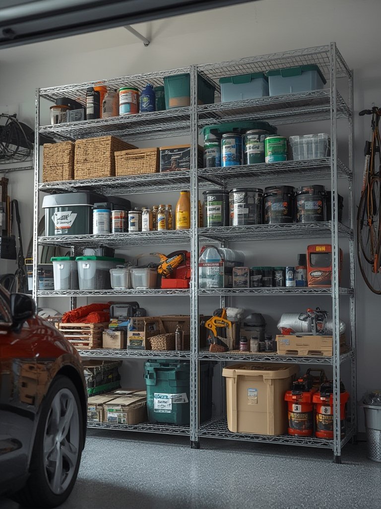 wire shelving in action