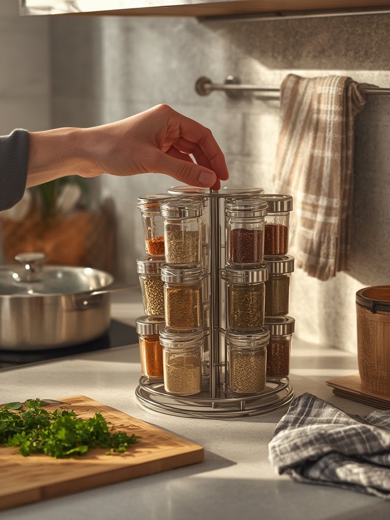 spice rack in action