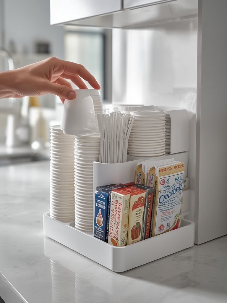 coffee organizer in action