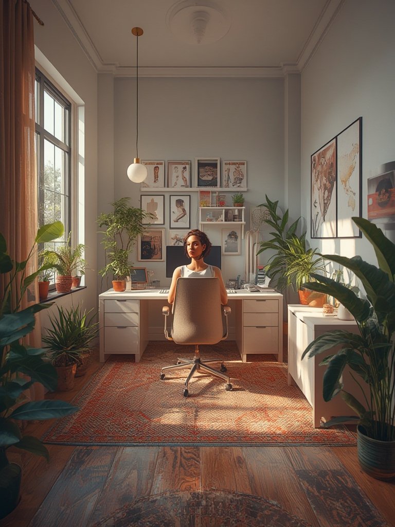 home office setup - Illustration 3