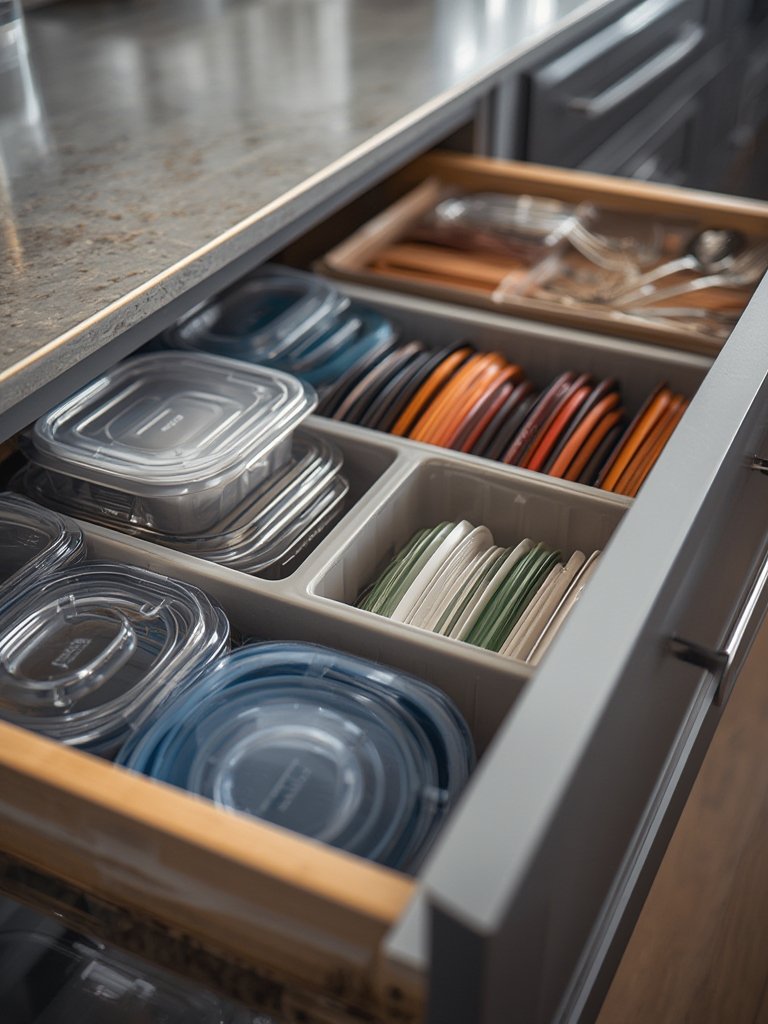 lid organizer in action