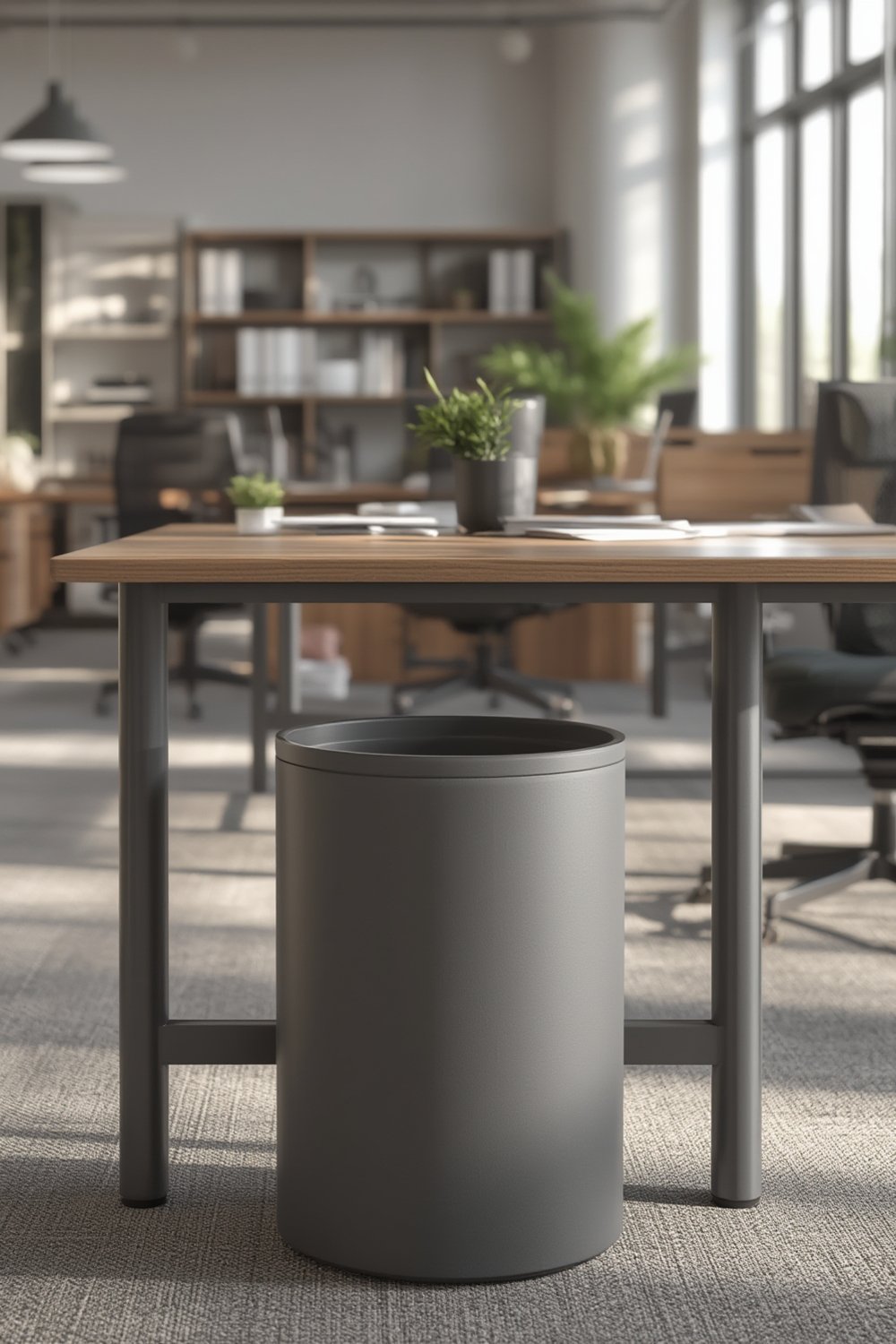 resin wastebasket product view